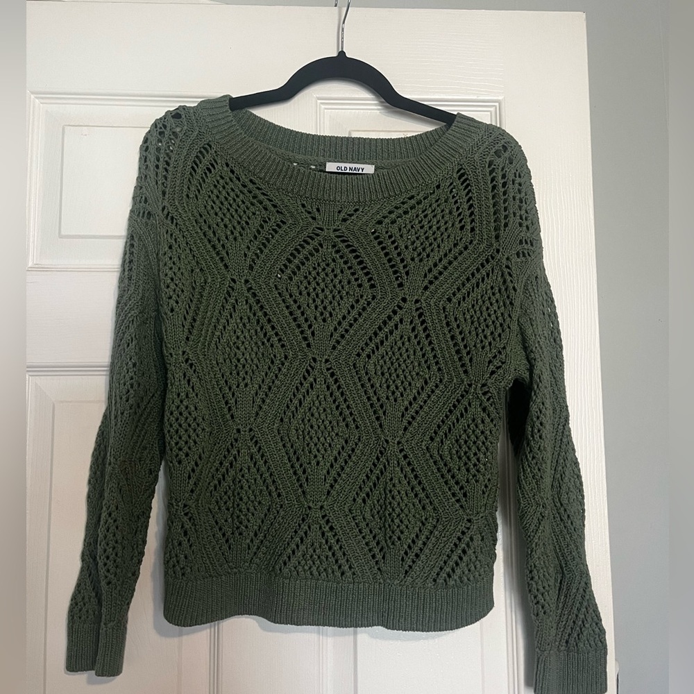 Old Navy Open-Stitch Crew Sweater
